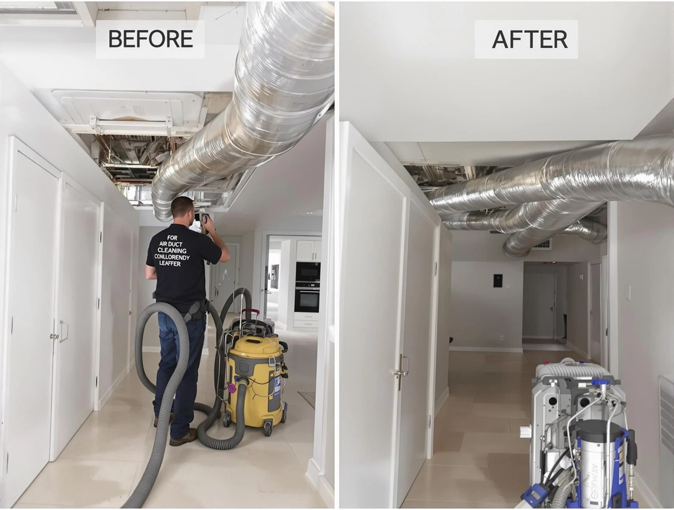 Lake Forest Air Duct Cleaning professional performing thorough air duct cleaning in Lake Forest