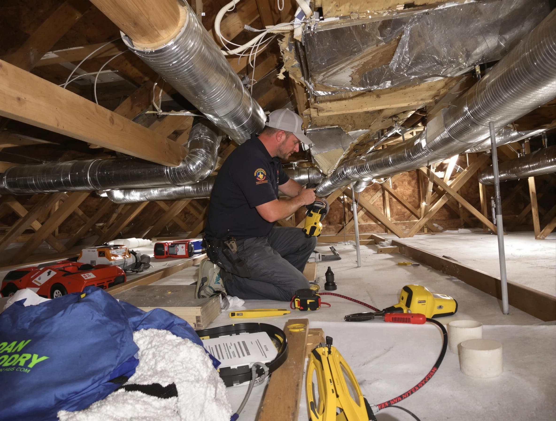 Professional air duct repair by Lake Forest Air Duct Cleaning in Lake Forest